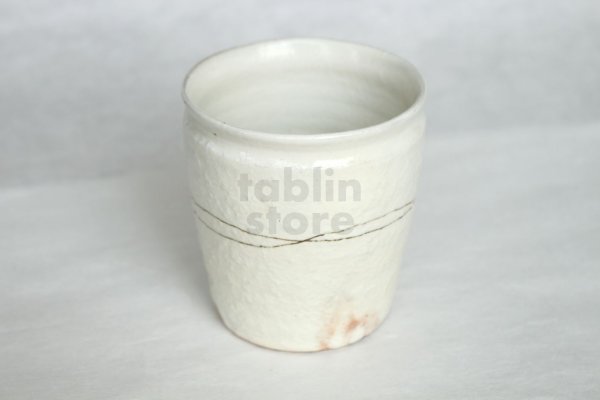 Photo8: Shigaraki ware Japanese pottery tea mug coffee cup kobiki line hai 300ml (8)