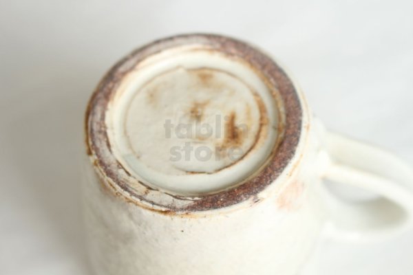 Photo4: Shigaraki ware Japanese pottery tea mug coffee cup kobiki line hai 300ml (4)
