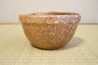 Photo5: Shigaraki pottery Japanese vase flower arrangement Ikebana tsukubai oribe H9cm (5)