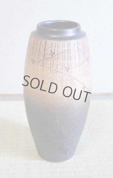 Photo8: Shigaraki Japanese pottery Vase tsuchi hanamo H 30cm (8)
