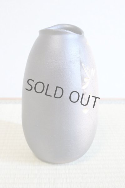 Photo9: Shigaraki Japanese pottery Vase tsuchi kinkaso H 28cm (9)