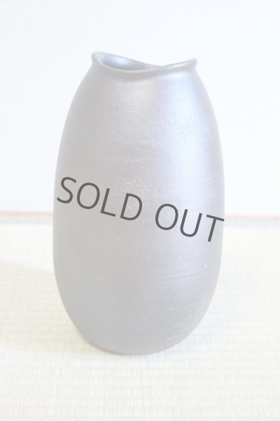 Photo8: Shigaraki Japanese pottery Vase tsuchi kinkaso H 28cm (8)