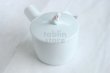 Photo4: Arita imari sd Porcelain Japanese tea pot kyusu white hakuji rabbit 330ml (4)