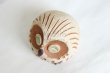 Photo7: Shigaraki pottery Japanese doll lucky owl hohoemi H100mm (7)
