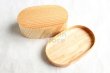 Photo5: Japanese cedar Bento Lunch Box wooden Serving bowl ami oval 490ml (5)