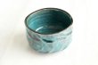 Photo3: Mino ware pottery Japanese tea ceremony bowl Matcha chawan honte ao blue miyabi (3)