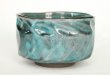 Photo1: Mino ware pottery Japanese tea ceremony bowl Matcha chawan honte ao blue miyabi (1)