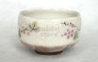 Photo6: Mino ware Japanese pottery tea ceremony bowl Matcha chawan Grapes leaf noten (6)