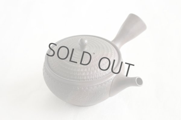 Photo1: Tokoname Japanese tea pot kyusu Gyokko pottery tea strainer youhen biri hi 250ml (1)