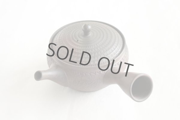 Photo9: Tokoname Japanese tea pot kyusu Gyokko pottery tea strainer youhen biri hi 250ml (9)