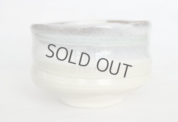 Photo4: Mino ware pottery Japanese tea ceremony bowl Matcha chawan sabi nagashi hai (4)