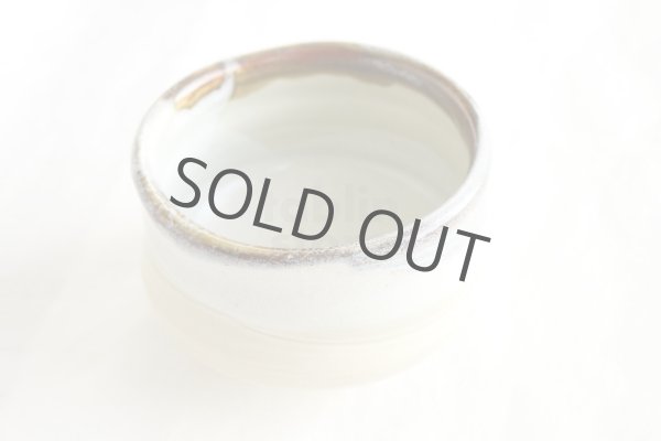 Photo5: Mino ware pottery Japanese tea ceremony bowl Matcha chawan sabi nagashi hai (5)