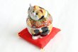 Photo8: Japanese Lucky Cat Kutani yaki ware Porcelain Kenaga mike H 11.5cm (8)