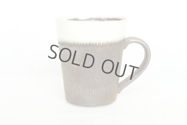 Photo7: Kiyomizu Japanese pottery tea mug coffee cup Daisuke white-line black 250ml (7)