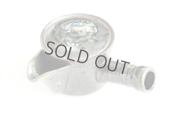 Photo2: Arita imari sd Porcelain Japanese tea pot kyusu kurooribe tokudai 430ml (2)