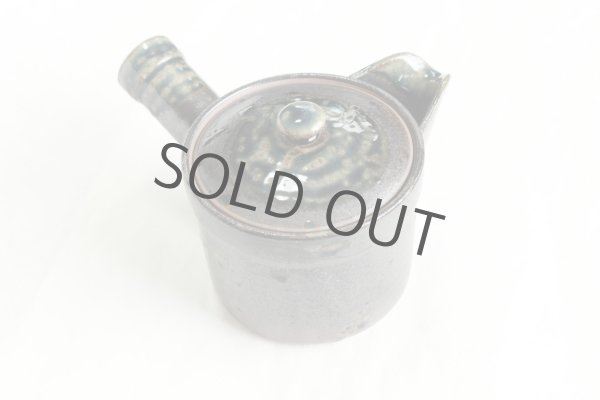 Photo4: Arita imari sd Porcelain Japanese tea pot kyusu kurooribe tokudai 430ml (4)