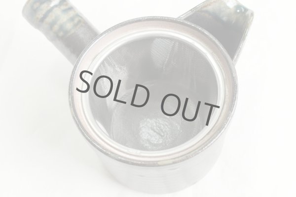 Photo5: Arita imari sd Porcelain Japanese tea pot kyusu kurooribe tokudai 430ml (5)