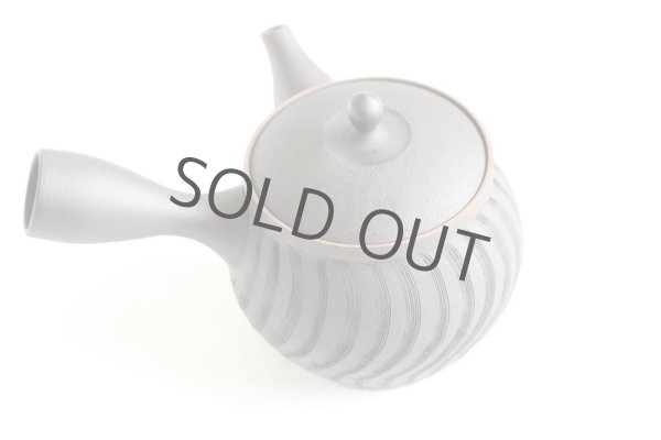 Photo7: Tokoname ware Japanese tea pot kyusu ceramic strainer YT Sekiryu notanaga 300ml (7)