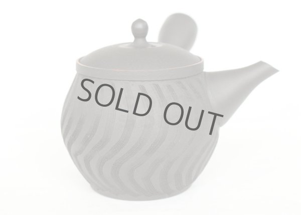Photo2: Tokoname ware Japanese tea pot kyusu ceramic strainer YT Sekiryu notanaga 300ml (2)