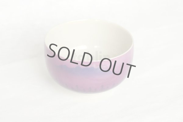 Photo8: Kutani porcelain Japanese Matcha chawan tea bowl forest mountains yon (8)