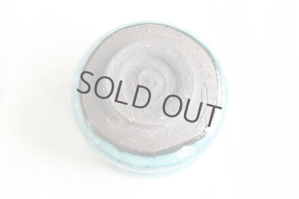 Photo7: Mino ware pottery Japanese tea ceremony bowl Matcha chawan tsutsu blue wan (7)