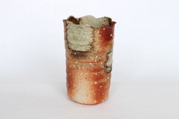 Photo1: Shigaraki Japanese pottery Vase small tokoshigaraki  H 11cm  (1)