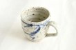 Photo8: Shigaraki ware Japanese pottery tea mug coffee cup mizunone nagare blue 350ml (8)