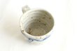 Photo5: Shigaraki ware Japanese pottery tea mug coffee cup mizunone nagare blue 350ml (5)