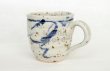 Photo3: Shigaraki ware Japanese pottery tea mug coffee cup mizunone nagare blue 350ml (3)