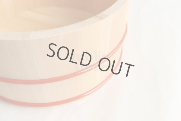 Photo6: Japanese natural wood Basin sawara resin hoop D22.5cm (6)