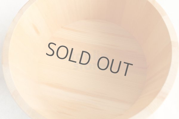 Photo5: Japanese natural wood Basin sawara resin hoop D22.5cm (5)