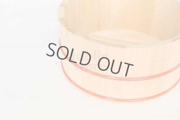 Photo2: Japanese natural wood Basin sawara resin hoop D22.5cm (2)