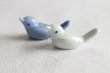 Photo1: Arita Japanese Chopsticks rest blue bird set of 2  (1)