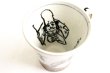 Photo7: Kutani Porcelain Japanese mug coffee tea cup daruma D 9.5cm (7)
