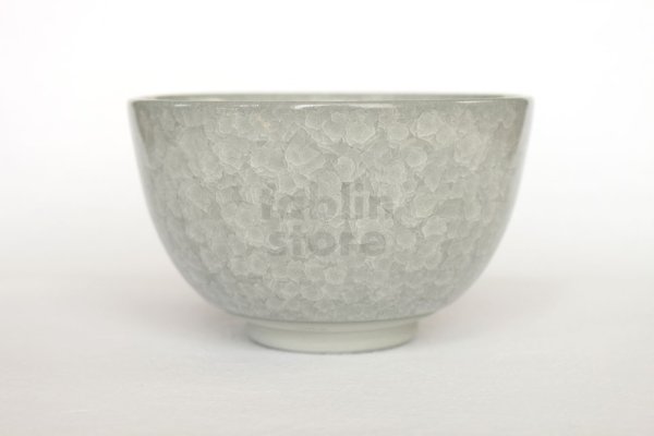 Photo12: Kiyomizu Japanese pottery tea ceremony bowl matcha chawan gray hyoretsu Junzo (12)