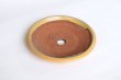 Photo4: Tokoname Bonsai pot garden tree Japanese pottery oval Yozan Eimei flat D155mm (4)