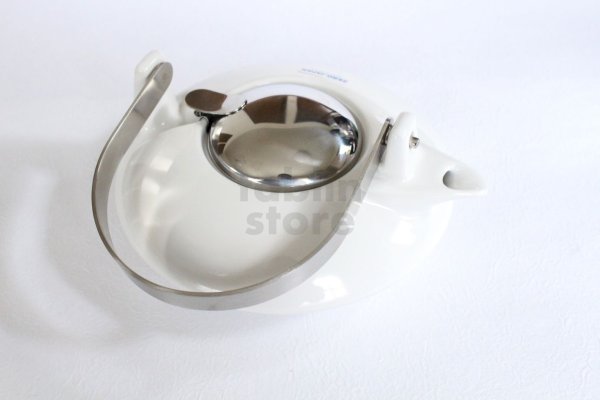 Photo8: Japanese ceramics zen tea pot ZEROJAPAN white 500ml (8)