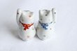 Photo12: Japanese Lucky Cat Kutani Porcelain Maneki Neko polka-dotted H8cm (12)