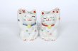 Photo10: Japanese Lucky Cat Kutani Porcelain Maneki Neko polka-dotted H8cm (10)