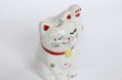 Photo6: Japanese Lucky Cat Kutani Porcelain Maneki Neko polka-dotted H8cm (6)
