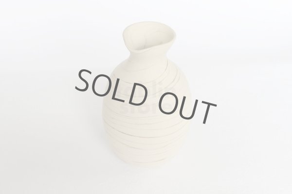 Photo12: Tokoname Japanese sake bottle cup set YT Kenji nerikomi Tokkuri guinomi (12)