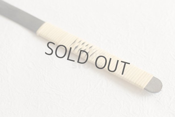 Photo7: Wood Carving Chisel knife Okeya Fujimaki kurouchi Kiridashi white 2 steel BW12mm (7)