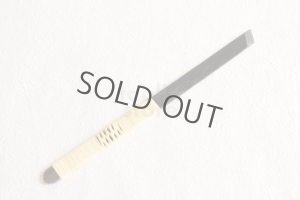 Photo6: Wood Carving Chisel knife Okeya Fujimaki kurouchi Shirabiki white 2 steel BW12mm (6)