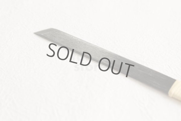 Photo2: Wood Carving Chisel knife Okeya Fujimaki kurouchi Shirabiki white 2 steel BW12mm (2)