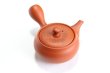 Photo11: Tokoname tea pot kyusu Jinsui Kiwami shudei red naka hira 270ml (11)