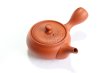 Photo1: Tokoname tea pot kyusu Jinsui Kiwami shudei red naka hira 270ml (1)