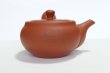 Photo5: Tokoname tea pot kyusu Jinsui Kiwami shudei red naka hira 270ml (5)