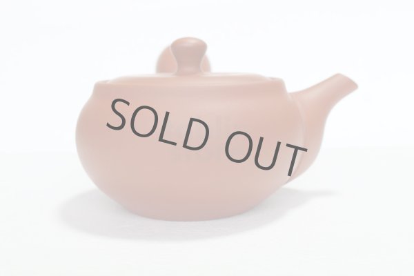 Photo5: Tokoname tea pot kyusu Jinsui Kiwami shudei red naka hira 270ml (5)