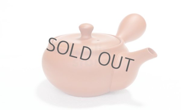 Photo4: Tokoname tea pot kyusu Jinsui Kiwami shudei red naka hira 270ml (4)