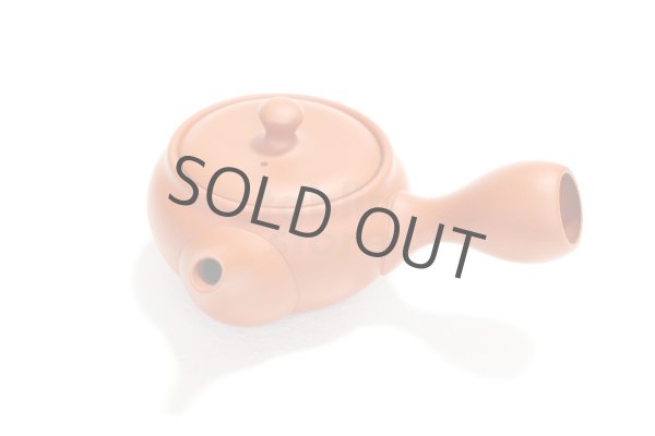 Photo3: Tokoname tea pot kyusu Jinsui Kiwami shudei red naka hira 270ml (3)